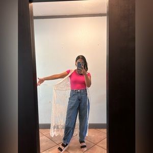 Cute Kimono for summer, white lace new with tag!